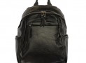 Tas Wanita Model Ransel Hitam Asli Kulit Sapi Garut TR011
